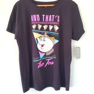 Disney Black Tee with Colorful Graphic
